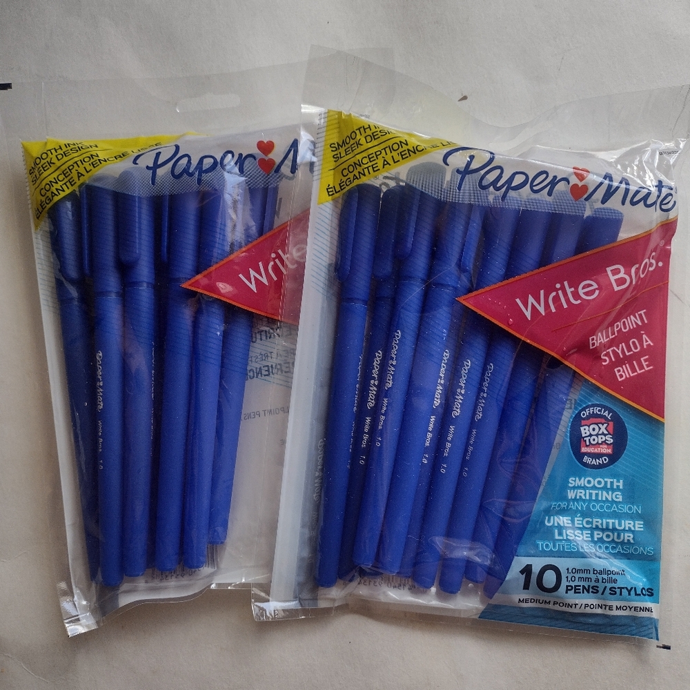 Papermate Blue Ballpoint Pens - 2  Pack of 10